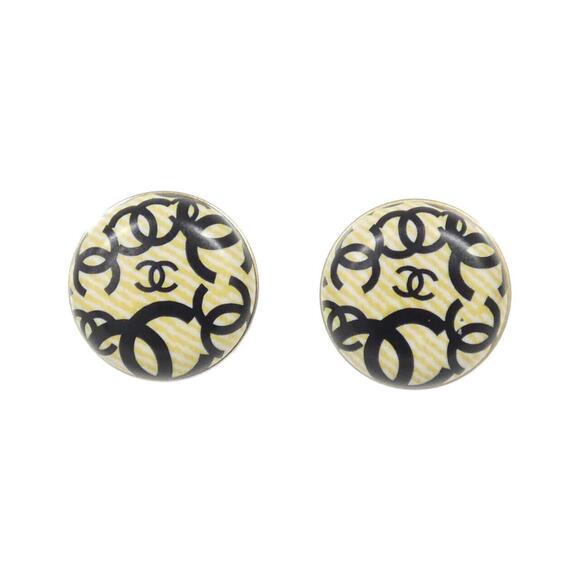 CHANEL Black Earrings